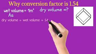 why Conversion factor is 1.54.           Related to cost estimaton subject of civil engineering