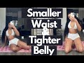 SMALLER WAIST and TIGHT BELLY | Home Workout | No Equipment