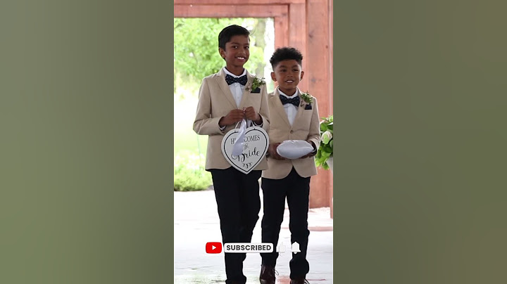 These Nervous Ring Bearers Make Their Way Down The Aisle! #shorts
