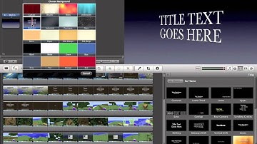 How to make an intro using iMovie 11