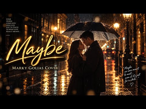 Maybe - King | Marky Golias Cover | Filipino Love Song (Lyrics Video)