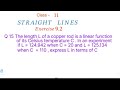 Q 15 The length L of a copper rod is a linear function of its Celsius temperature C . In an experim