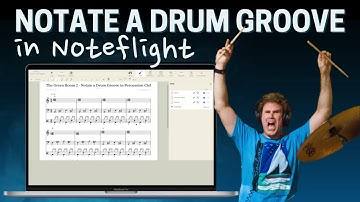 Notate a Drum Groove in Noteflight