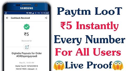 Paytm Loot Offer Rs.5 Paytm Cash On Every Number With Rs.5 Per Install || Live Proof || Tech Earn