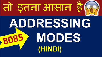 8085 Addressing modes | direct and indirect addressing modes | types of addressing mode in 8085