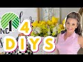 🌻((NEW!!)) 4 DIY DOLLAR TREE DECOR CRAFTS~ BIG BOW + EASY FLORALS Olivia&#39;s Romantic Home DIY 🌻