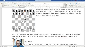 Chess Engine in Python - Part 3 - Undo moves, start generating valid chess moves