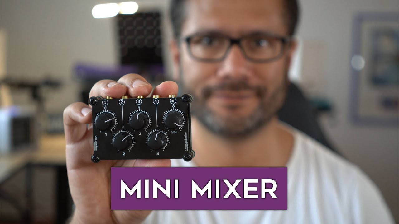 Little Bear MC5 passive 4 stereo channels mini mixer - for small synth  setups - YouTube