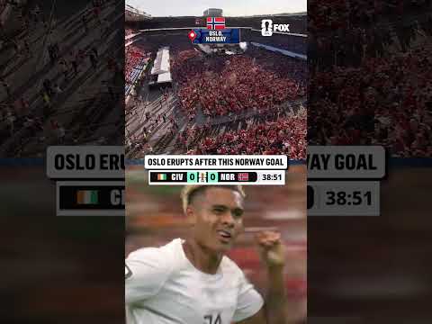 SCENES in Oslo after Nusa's goal for Norway