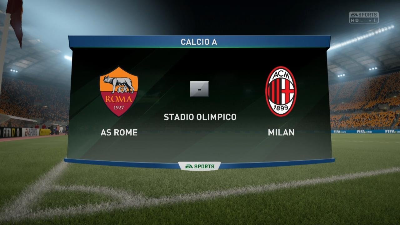 AS Rome - Milan [FIFA 17] | Serie A 2016-2017 (16ème Journée) | CPU Vs ...