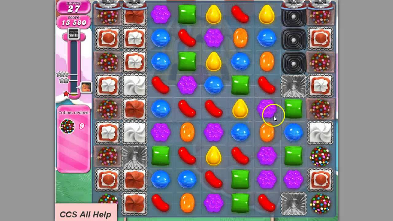 How to pass Candy Crush Saga level 286 - YouTube