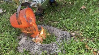 Exploding Massive Aluminum Anthill Casting #23