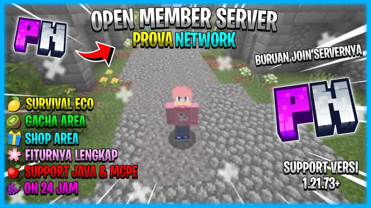 SERVER MINECRAFT SURVIVAL ECONOMY: PROVA NETWORK - FITURNYA LENGKAP ...