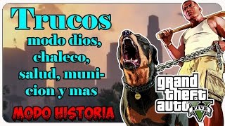 GTA V Truco modo dios (invencivilidad) chaleco, salud, municion y mas ps3, xbox 360, ps4 y xbox one