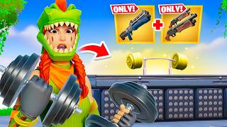 The MYTHIC DUMBBELL *ONLY* Challenge in Fortnite!