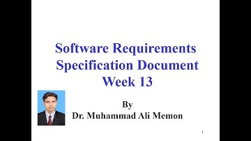 Software Requirements Specification document