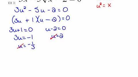 Solving Equations Quadratic in Form part 3  7.3