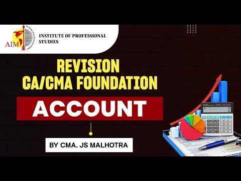 ACCOUNT REVISION | CA /CMA FOUNDATION | DECEMBER 2023 - YouTube