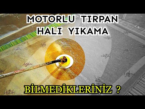 Motorlu Tırpan Halı Yıkama Aparatı ile Halı Nasıl Yıkanır