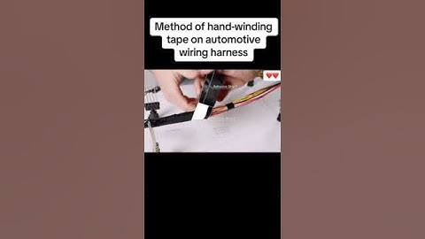 Mastering the Art of Automotive Wiring! Learn the Hand-Winding Tape Method.#DIYWiring