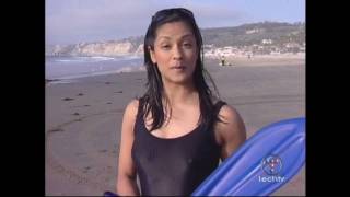 Sumi Das nipple showing on the beach