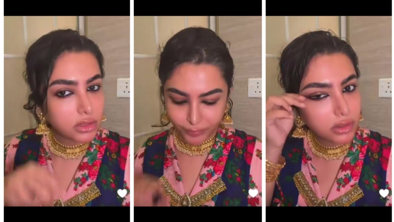 متداول : نجلاء الودعاني تشرح طريقة ميك أب السموكي بطريقة سهلة. 