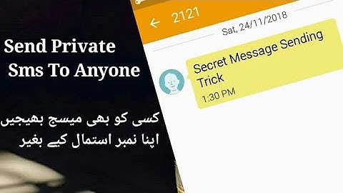 Send Sms to Anyone Without Showing Your Number