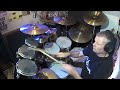 Stewart Copeland style Drumming Walking On The Moon Drum Cover.