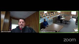 20210802250 Judge Aaron J  Gauthier 53rd Circuit Court proceedings, Judge Aaron J  Gauthier presidin