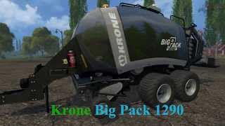Farming Simulator 15 : Krone Big Pack 1290 Baler Mod screenshot 4