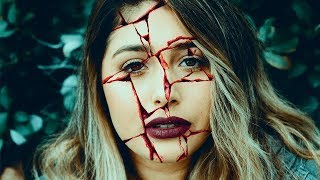 How To Create Realistic Horror Cracked Skin Face In Photoshop | Scary Cracked Face Effect | AR ASHIK screenshot 1