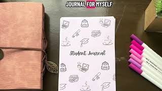 Aesthetic Student Journal Flip Through ! How i use my student journal.  