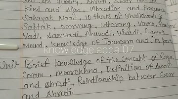 BA 1st semester music vocal syllabus of CCSU NEP l music vocal syllabus l ba 1st year #musicsyllabus