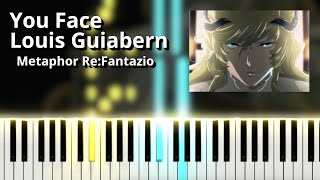 You Face Louis Guiabern - Metaphor: ReFantazio OST (Piano Tutorial)