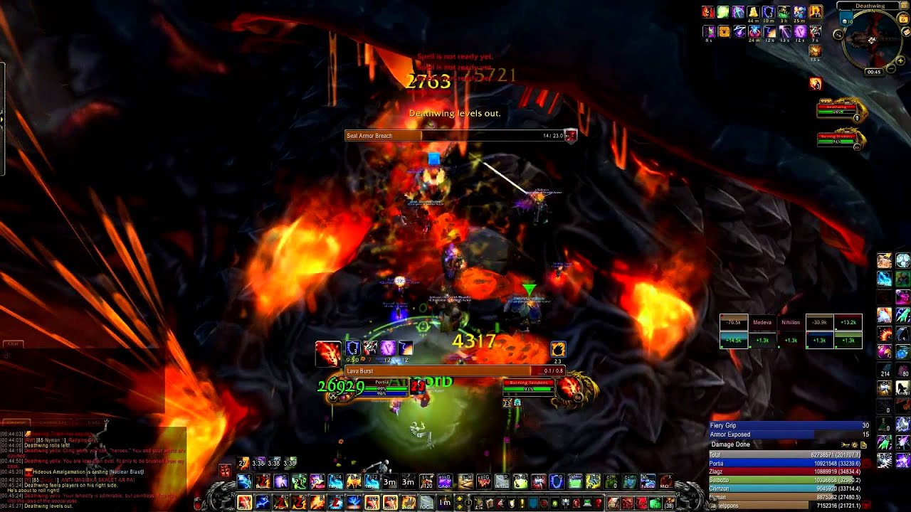 Smokin Aces vs Spine of Deathwing HC 10 man [Elemental Shaman PoV]