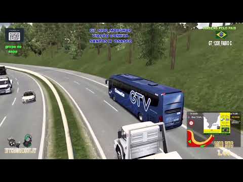 ETS 2 MOD BUS D/Santos P/ Osasco G71200 4x2 Fabio C Viação Cometa