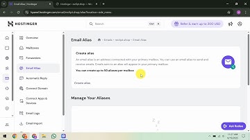 How To Create Email Alias in Hostinger