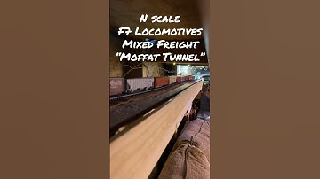 Tunnel Vision Multi Cam Model Trains in Action F7 Locomotives with Mixed Freight in Moffat Tunnel