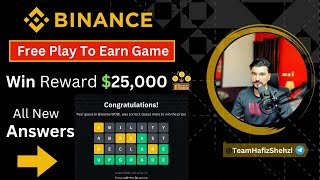 Binance Wodl Answer Today | Binance Wodl Game Earning Trick | Play To Earn Money Online free