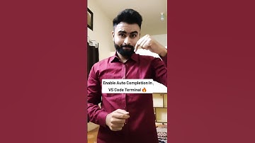 Enable Auto Complete Suggestion For VS Code Terminal 🔥 #vscode #javascript #html #css