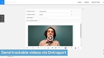 How to Send Trackable Videos in Ontraport  (@DubbSupport )