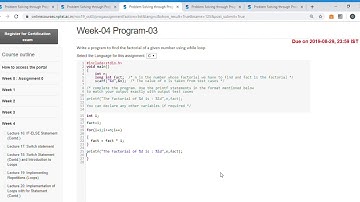 Problem Solving through Programming in C  WEEK 4   Programming Assignment 03