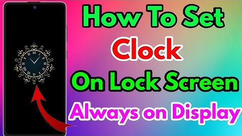How To Set Clock On Lock Screen | Lock Screen Par Clock Kaise Set Kare