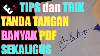 Bulk PDF signature