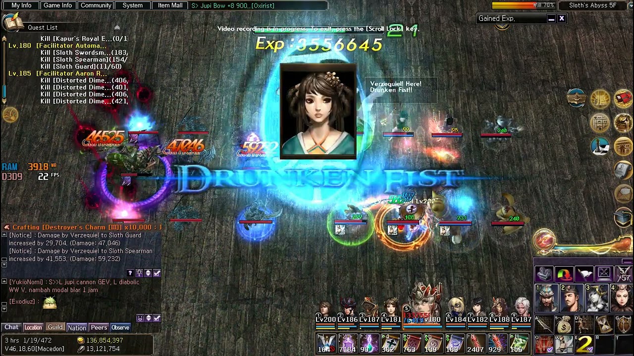 Atlantica Online Global GunM vs Sloth Guard Captain Without Buff