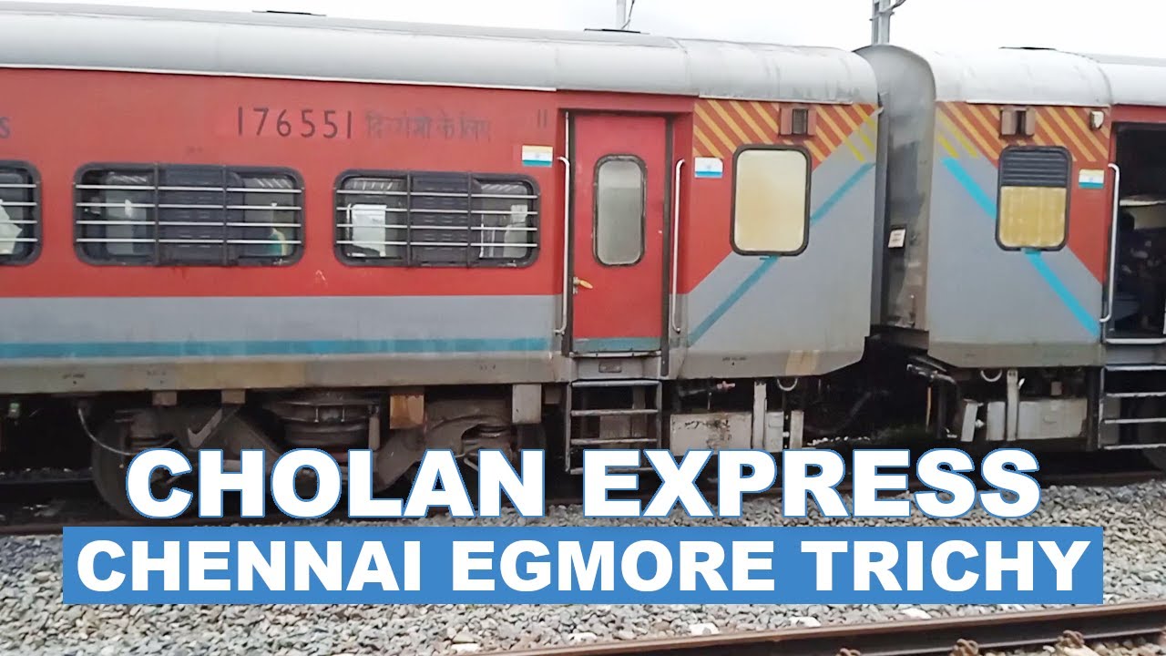 Cholan SF Express at Aduturai | Train Numbers 22676 22675 - YouTube