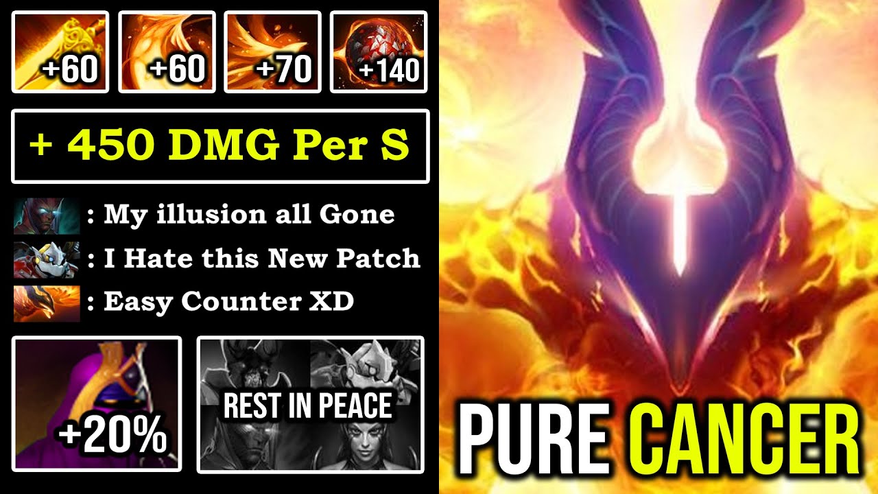 7.25B FORGOTTEN HERO Offlane Phoenix Crazy Burn 450 DPS Destroyed Everyone & Insane Farm DotA 2