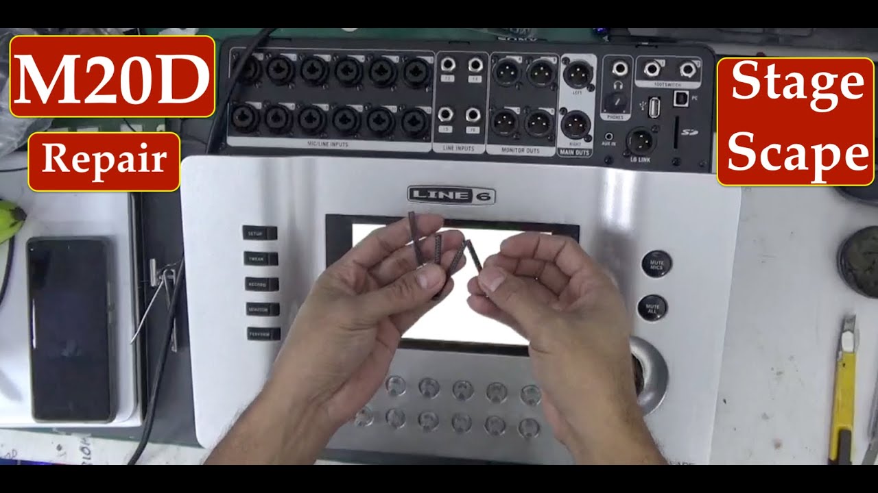 How to fix audio issue on M20D stagescape Line6 digital mixer