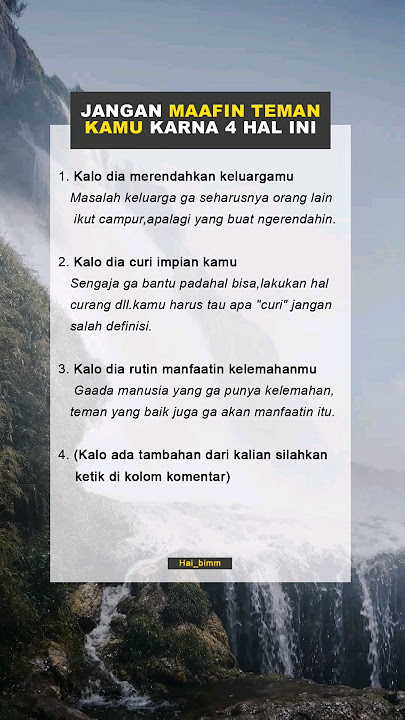 Jangan MAAFIN TEMAN KAMU karna 4 hal ini #fakta #motivasi #shorts