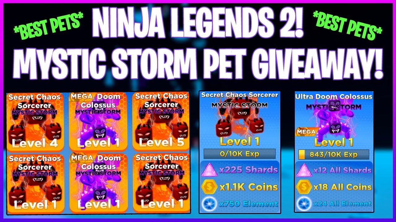 Download Ninja Legends 2 Mega Mystic Storm Giveaway Everybody Wins Roblox Live In Mp4 And 3gp Codedwap - roblox game with storm and chaos